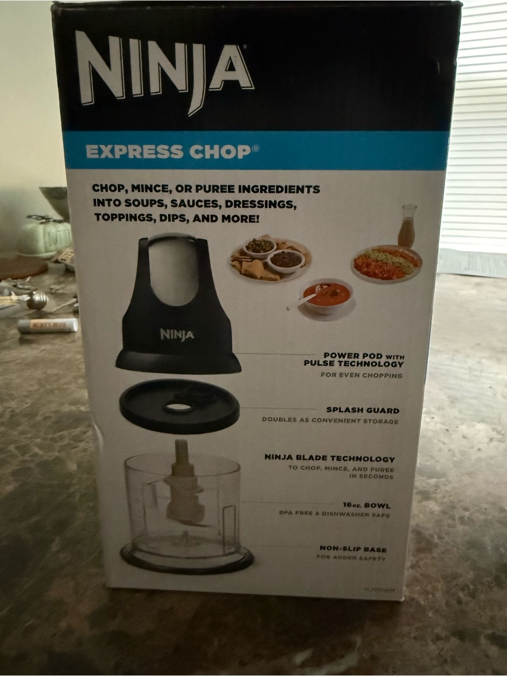 Ninja Express Chop Black Countertop Food Chopper